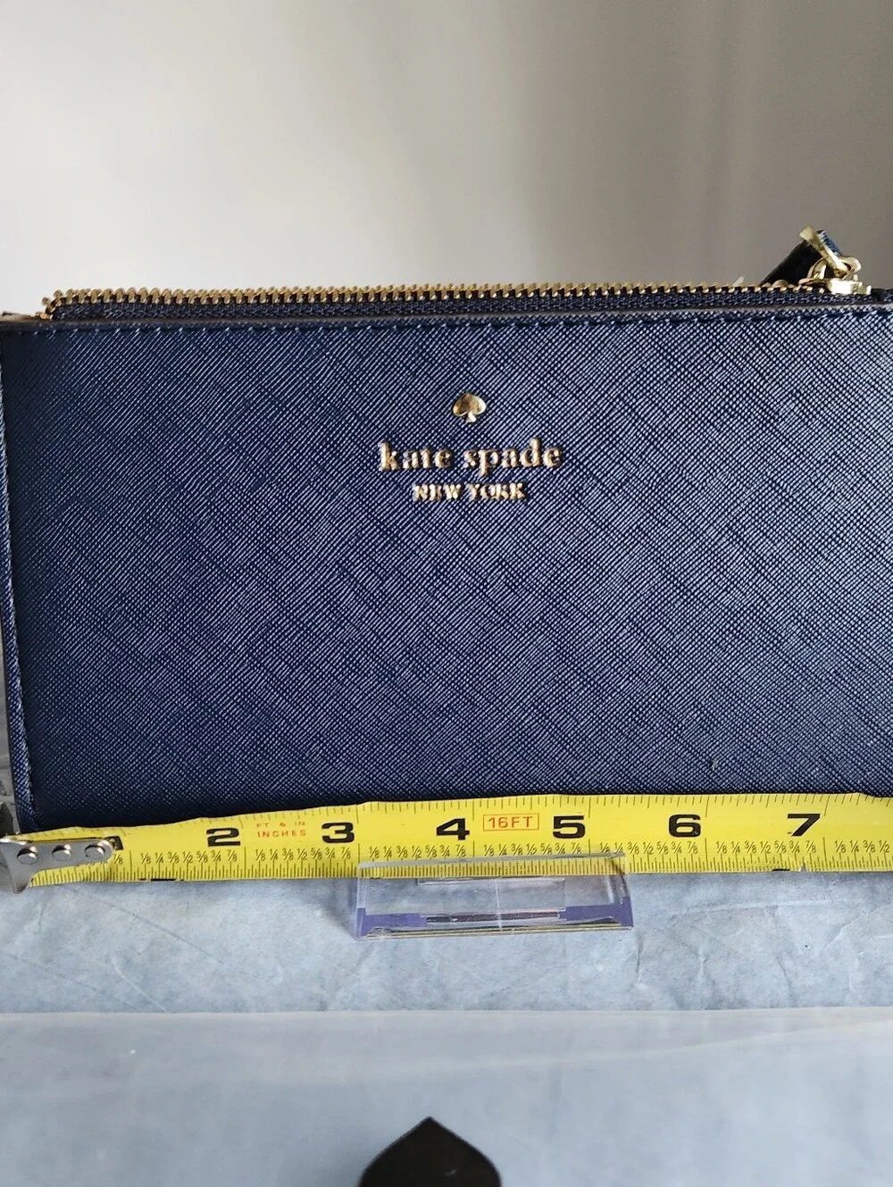 Kate Spade Saffiano Navy Wristlet NWT - Picture 6 of 7